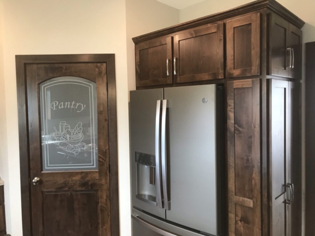 Pantry with glass